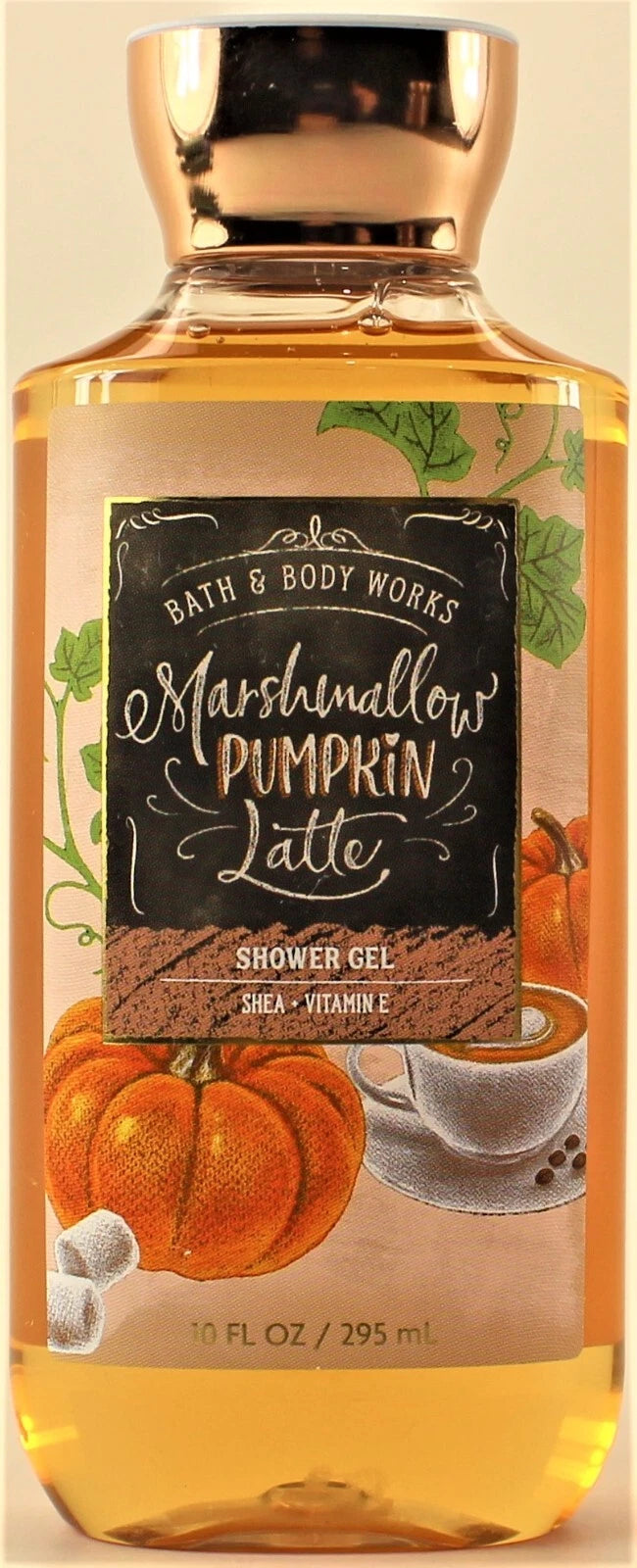 Bath & Body Works MARSHMALLOW PUMPKIN LATTE Body Wash Shower Gel Shampoo 10oz